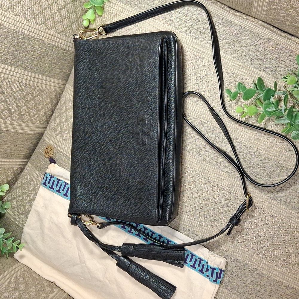 Tory Burch Thea Foldover Convertible Crossbody or Clutch Bag